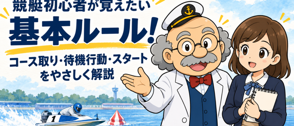 競艇初心者が覚えたい基本ルール！コース取り・待機行動・スタートをやさしく解説