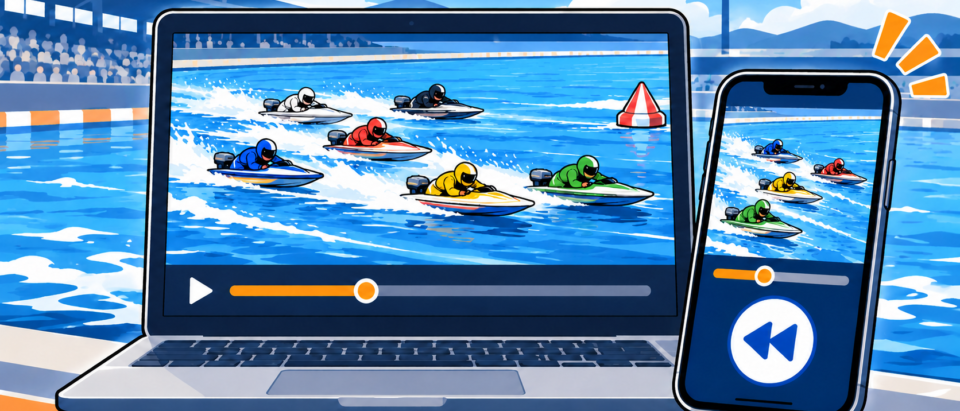 全国の競艇ライブ・リプレイは無料？公式BOATCASTの視聴手順を解説