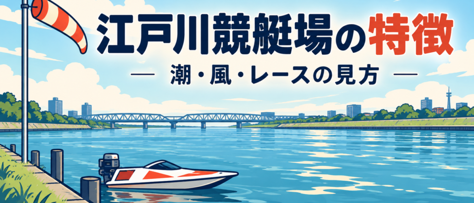 江戸川競艇場の特徴は？潮・風・河川の流れとレース前の見方を解説