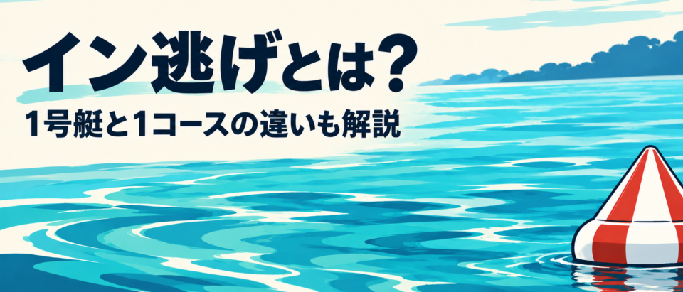 競艇のイン逃げとは？1号艇との違いとレース結果の見方を解説