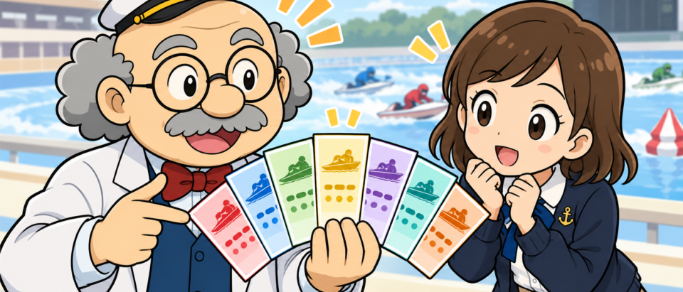 競艇の舟券は7種類！違い・組み合わせ数と初心者向けの選び方を解説