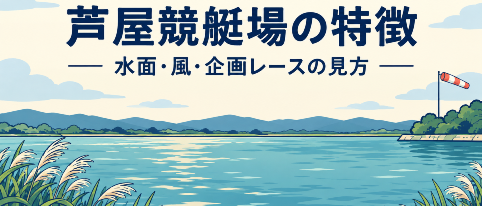 芦屋競艇場の特徴は？水面・風・サンライズレースの見方を解説