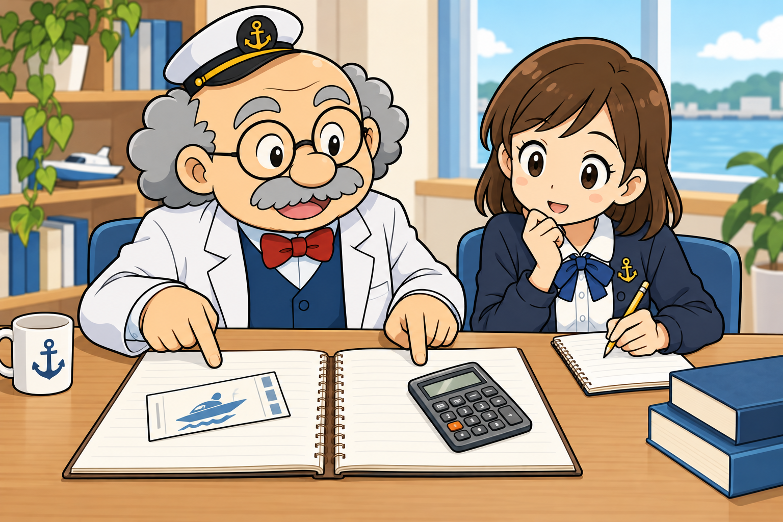 的中したレースと収支を分けて記録するハカセと助手